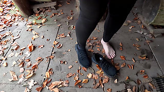 Ass whipping in the hut