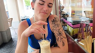 Try not to cum, close up, titty drop