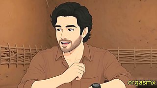 Desi Tribal Village Beauty Hot Passionate Night with Traveler in Forest Hut