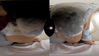 Tempting asian temptress hot VR scene
