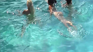Piss Drenched Lesbian Orgy Soaking Every Hole