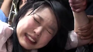 Japanese Schoolgirl Hard Fucked On A Public Bus
