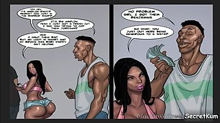 Chocolate City Baby Mama: Tricked for Fresh Jordan Sneakers -- Female Narrated Porn Comic