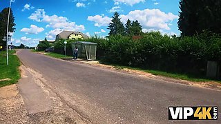 Vip4k. babe flashed her pierced Natural Tits and then it happened...