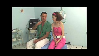 Young Amateur Skinny Girl Fucked and Creampied in Mouth by Doctor
