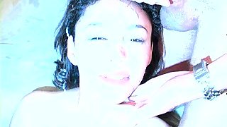 amateur girlfriend blowjob and awesome cumshot in her mouth