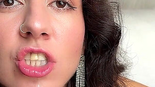Sloppy Blowjob POV Eye Contact Deepthroat Cum in Mouth Swallow