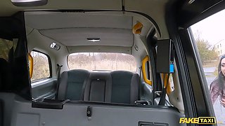 Fake cab cougar with an nasty figure is screwed hard a rough by a taxi driver