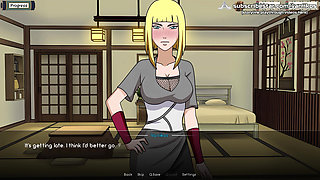 Naruto: Kunoichi Trainer - 18yo Virgin Blonde Young Babe Samui Gives Blowjob, Rides Her First Cock and Has Her First Anal Sex