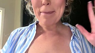 Amateur blond girl with big boobs getting fucked