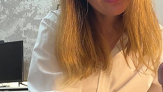 JOI's Wife Wearing Yellow Cleaning Gloves