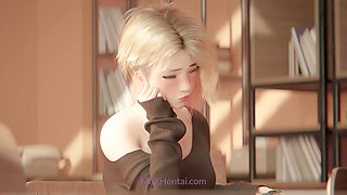 Sweet and Wet Dreams in University Classroom for Cute Gwen Stacy - Animated Porn 2026