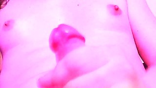 Small tits shemale gets banged in bed