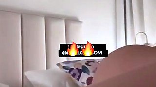 Sexy Blonde Babe With Big Boobs Strips Bra