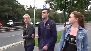 Foursome in sauna with russian girls: Blowjob, Amateur  Babe Porn