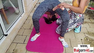 Amateur Thai biotch dildoing her COUGAR GIRLFRIEND