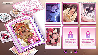 He Rubs My Cock with His Clit on the Bed // Vlover Game #5 All Scenes