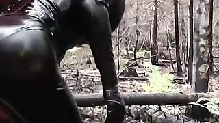 Latex Rubber Humiliation Outdoor