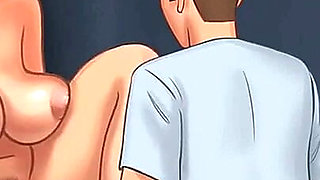 Summertime saga: stepson fingers his stepmom's pussy ep 187