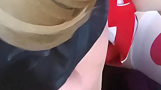 Blindfold Sloppy Blowjob - I Suck My Boyfriend Blind While Gagging Until He Cums in My Mouth