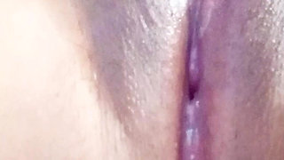 Teen Hard Nipples Clit Rubbing Orgasm and Creampie Pussy Squirting and Peeing on Bed Then Licking Cum at the End