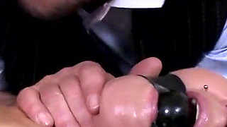 Badass Couple does hard bdsm with hot blonde