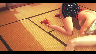 Hentai Uncensored - Cloe Sex in Tatami Full - Japanese Asian Manga Anime Game Porn