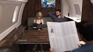 Grandma's House - Gameplay - Roleplay - Big Ass Wife Sucks Cock in Front of Cuck Husband in Plane