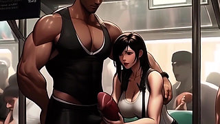 Tifa Meets a New Penis on the Train