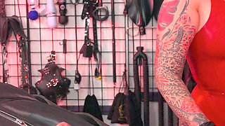 Bondage Sack Sub Gets Sounded by Ms Nacke