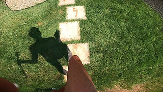 Milking MILF Pissing and Pool Sex Outside