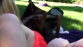 Risky Public Pool Anal Sex with a Teen Amateur