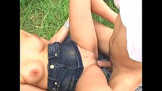 Sexy Czech Girl Fucking Hard on Highway with Big Tits