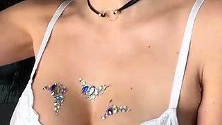 Big boobs milf masturbates with her dildo