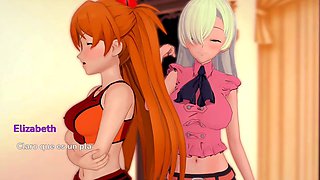 Asuka evangelion, visual novel game, adult visual novel