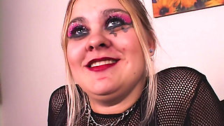Horny Blonde Goth Nikky Knight