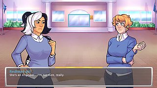 Lingerie-clad hentai anime fun at the academy