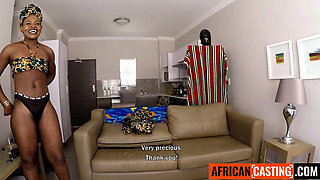 This BIG ASS BLACK MILF said her HUSBAND was waiting for her... So I made her CUM in time