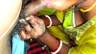 The sister-in-law called her brother-in-law and gave him oral sex in a desi style.