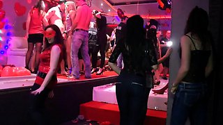 Group sex hardcore double blowjob swallowing cum