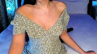 Amateur striptease and Solo masturbation