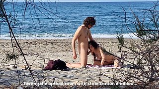 Beach Sex - hot and passionate - Squirting: 7.40, 13.25 💦 Video shot with my new telephoto lens 📷