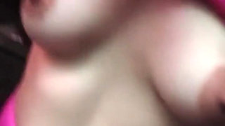 Teen Shows Small Tits and Bounces Them