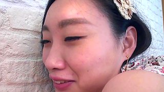 Amateur Asian MILF Lucky Masturbating Hairy Twat