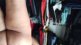 Chubby Wife Films Herself for Her Husband in Underwear