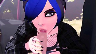 Sub sandwich fun with girls feeding the subway monster