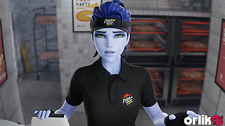 Pizzamaker Widowmaker Fuck with BBC Client 3D Overwatch Animation
