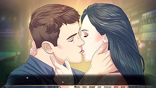 Hot cougar with a pretty face and small tits in a wild fantasy