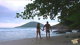 On a Paradise Island This Fit Babe in a Bikini Gets a Hot Facial