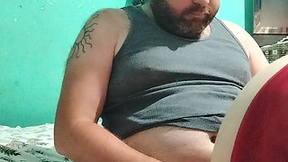 Hot mom sucking cock in lingerie